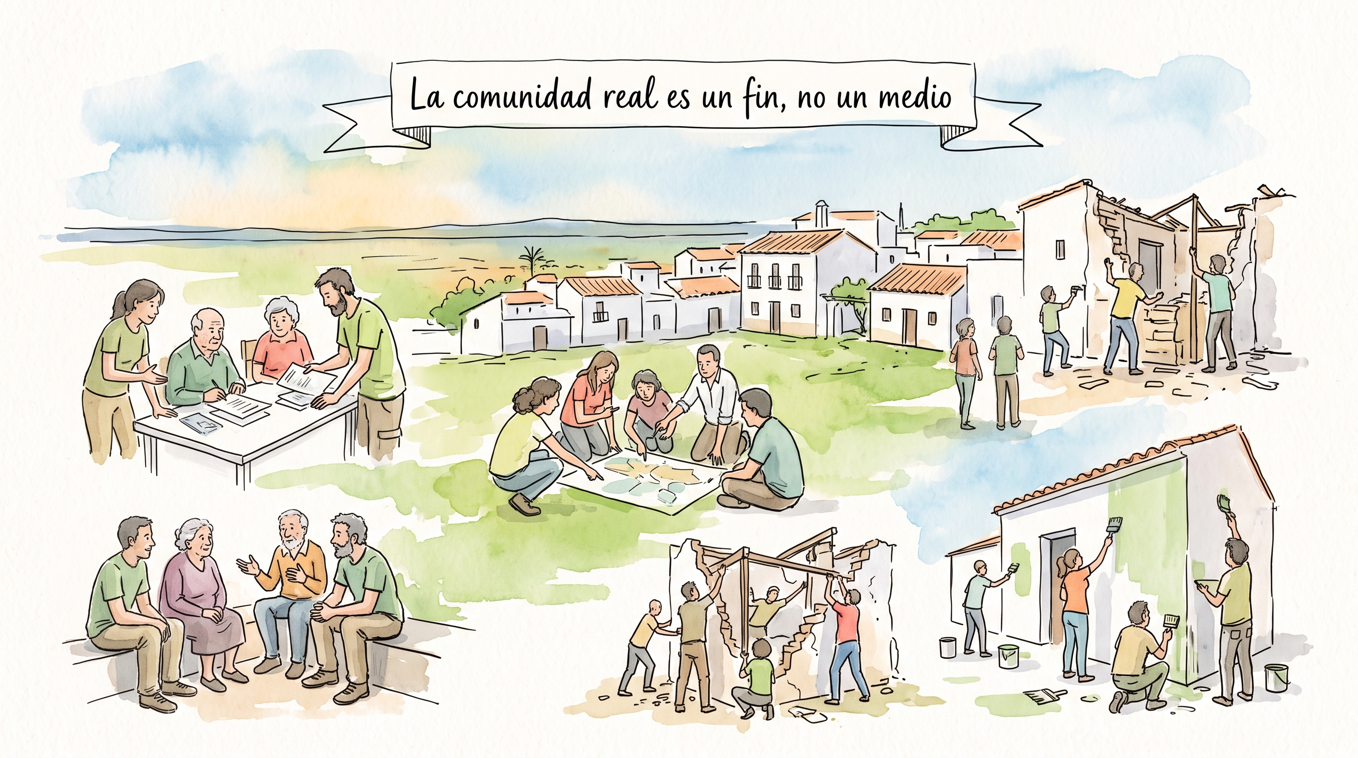 La comunidad real es un fin, no un medio La comunidad real es un fin, no un medio