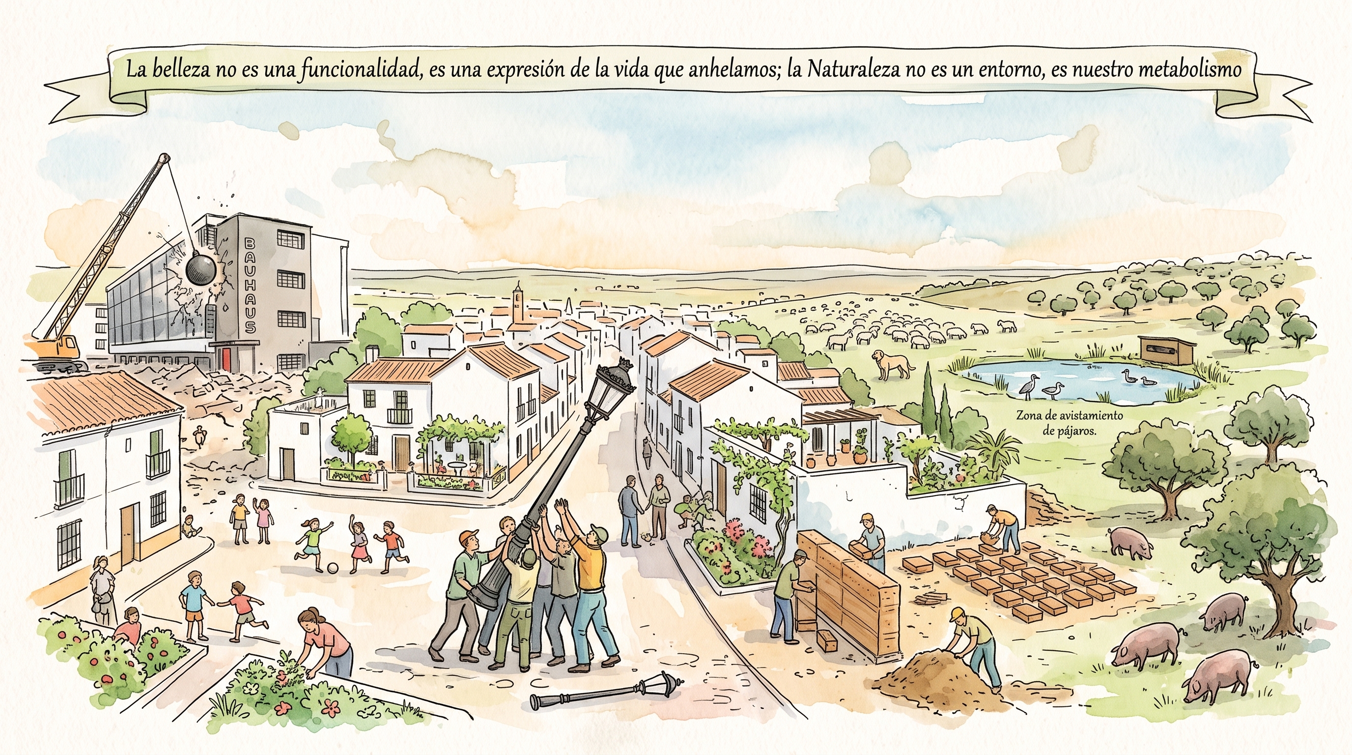 La belleza no es una funcionalidad, es una expresión de la vida que anhelamos; la Naturaleza no es un entorno sino nuestro metabolismo La belleza no es una funcionalidad, es una expresión de la vida que anhelamos; la Naturaleza no es un entorno sino nuestro metabolismo
