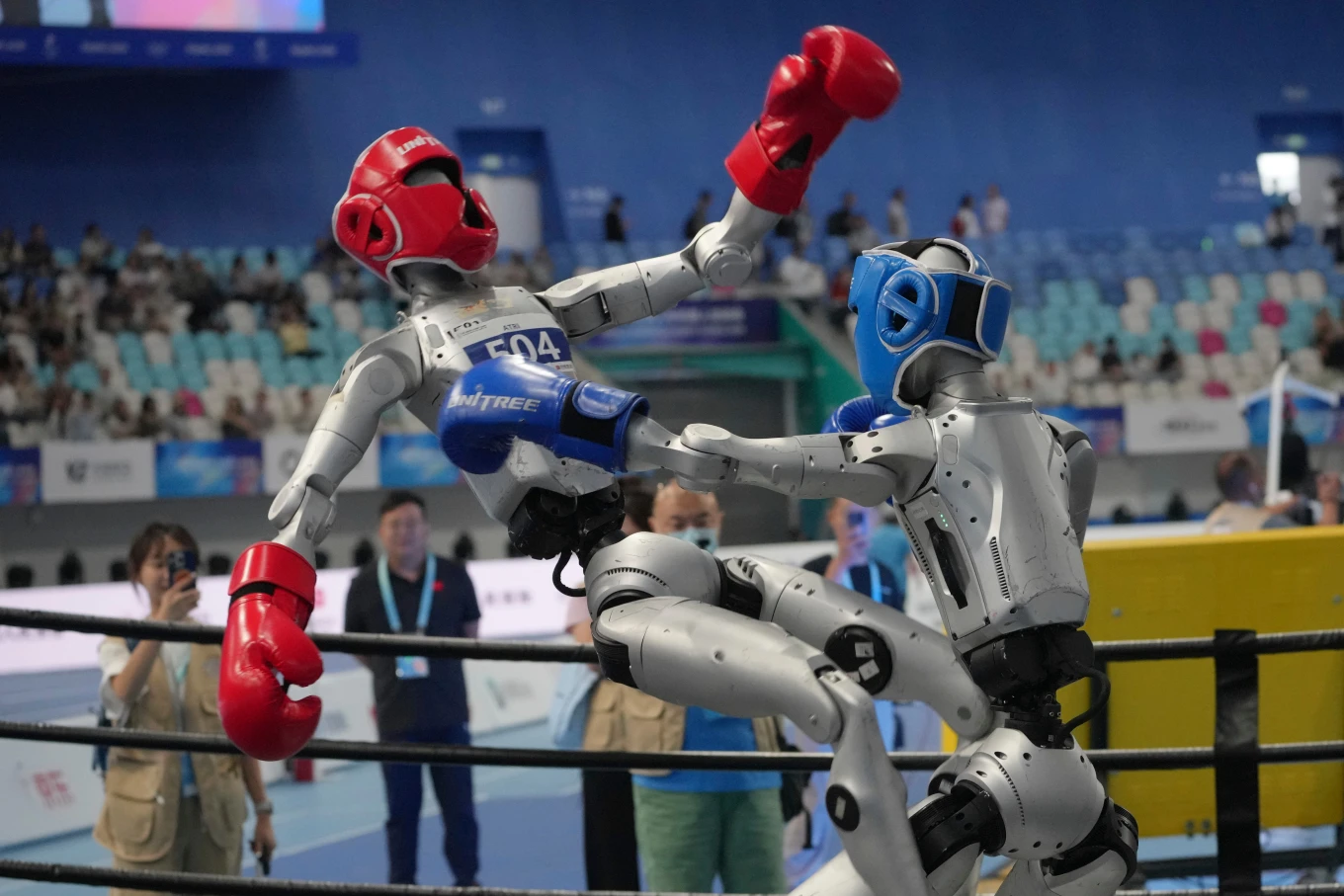 Imágenes de los juegos mundiales de robots humanoides