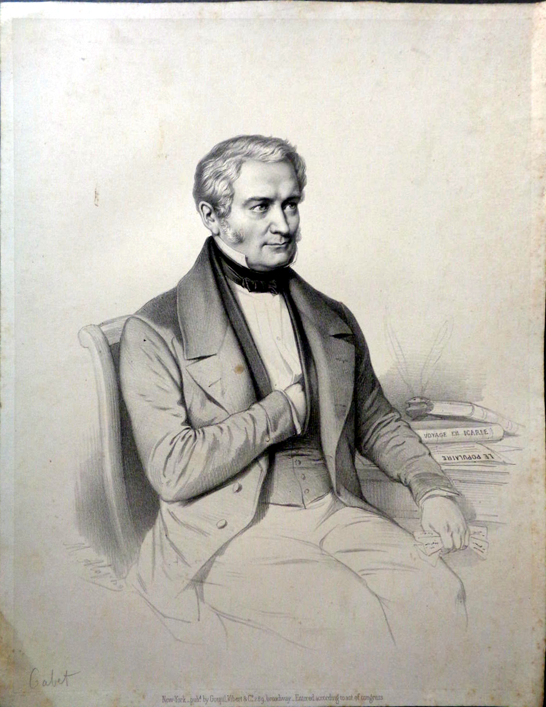 Goupil retrata a Cabet