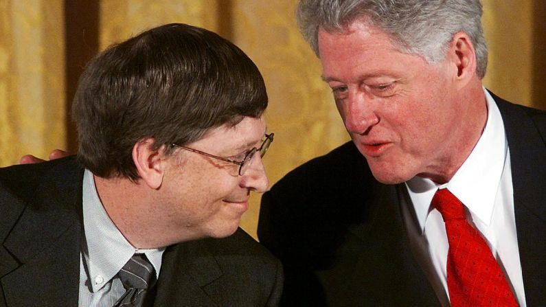 bill gates, bill clinton