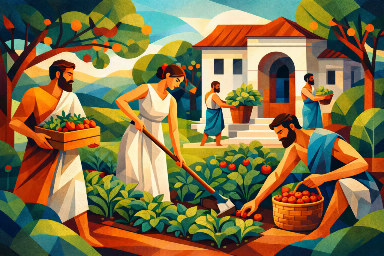 Bajo el mismo techo, trabajando el mismo huerto