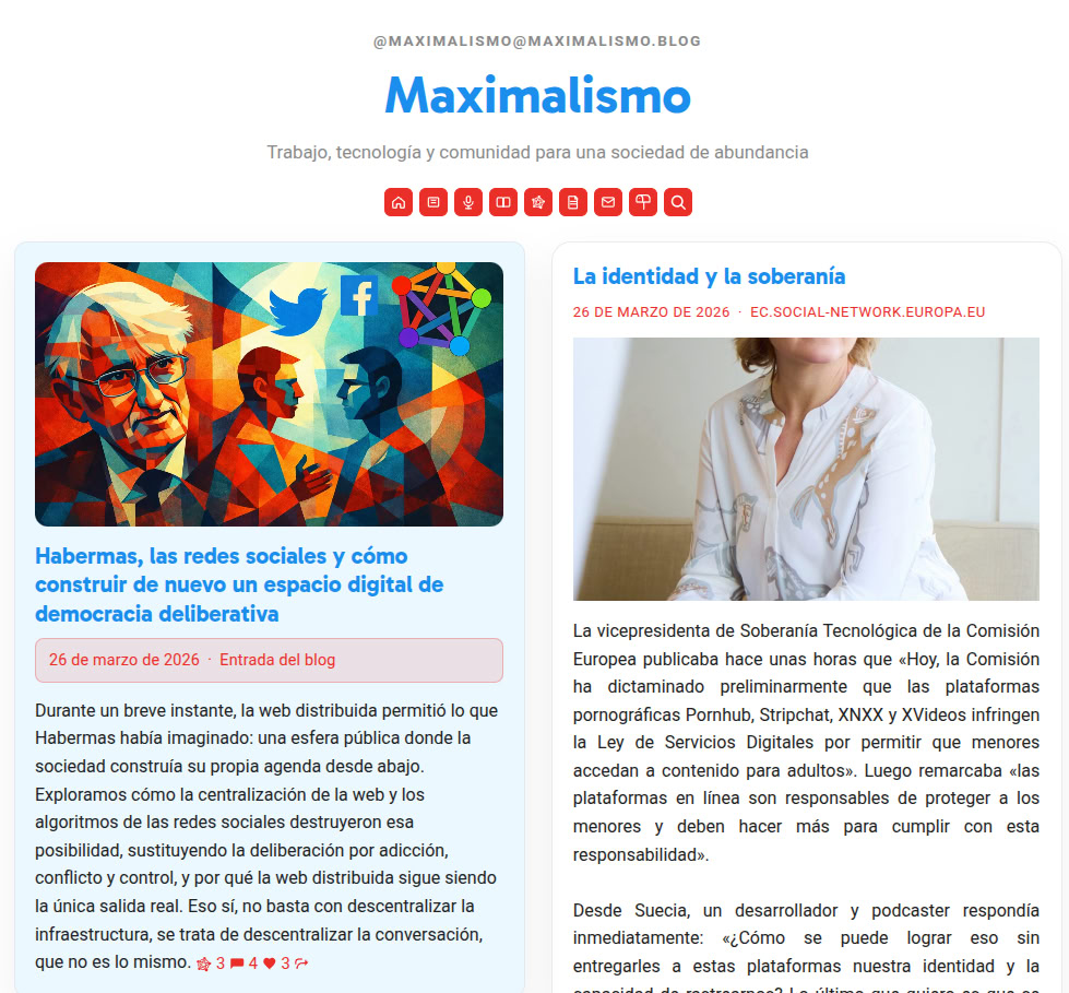 En la encuesta que hicimos en Telegram, una mayoría de lectores opinó que la página de perfil del Fediverso era mejor…