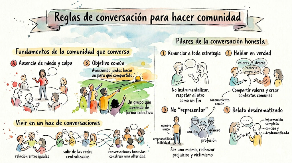 Reglas de conversación para construir comunidad